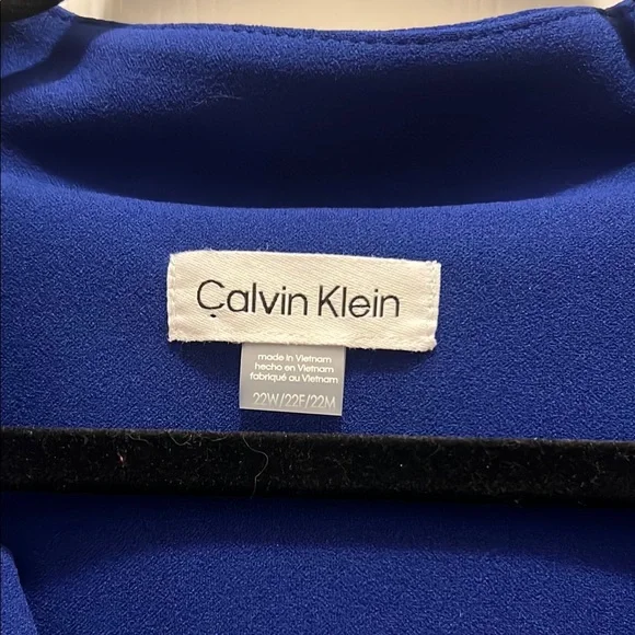 Calvin Klein Blue Sleeveless A-line Dress - Picture 2 of 3